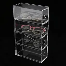 loom tree LOOM TREE® Multi-Layers Acrylic Drawer Organizer For Sunglasses Small Objects 4 Layers | Vision Care | Eyeglass Cases-picture-13
