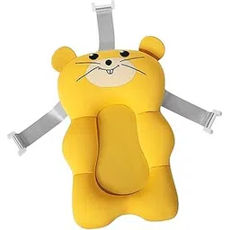 loom tree LOOM TREE® Soft Baby Bath Seat Support Mat Portable for Newborn Infant 0-6 Months Yellow | Bathing & Grooming | Bath Tub Seats & Rings-picture-16