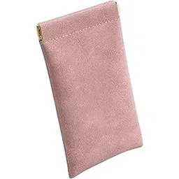 LOOM TREE Portable Sunglasses Pouch Sunglasses Storage Pouch Soft PU Leather Case Pink-picture-23