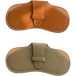 LOOM TREE Soft Glasses Case Durable Lightweight PU Leather for Women Men Camping Brown-picture-21