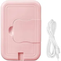 LOOM TREE® Baby Wipes Heater Baby Wet Wipes Warmer Portable USB Powered Wipes Heater Pink | Diapering | Baby Wipe Warmers-image-41