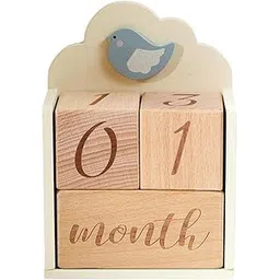 LOOM TREE® Wooden Baby Age Blocks for Baby Shower Unique Numbers Blocks Milestone Blocks | Nursery Dãƒâ©Co | Other Nursery Dãƒâ©Co-image-39