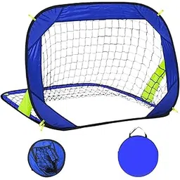 LOOM TREE® Kids Soccer Goal Net Compact Folding Football Goal for Yard Playground Garden Blue | Team Sports | Soccer | Goals & Nets-picture-16