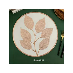 LooMantha 4 Pcs White Embellished Table Placemats-picture-14