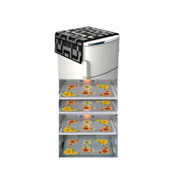 LooMantha 5-Pcs Yellow & Black Printed Refrigerator Appliance Covers-picture-17