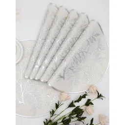 LooMantha 6-Pcs White Foil-Printed Waterproof Table Placemats-picture-14