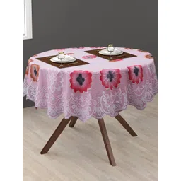 LooMantha Pink Floral Cotton Round 2-Seater Table Cover-picture-11