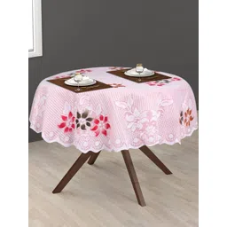 LooMantha Pink Floral Cotton Round 2-Seater Table Cover-picture-23