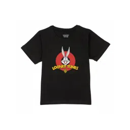 Looney Tunes by Wear Your Mind Boys Black Cotton Printed T-shirt-picture-35