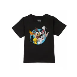 Looney Tunes by Wear Your Mind Boys Black Cotton Printed T-shirt-picture-14