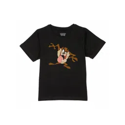 Looney Tunes by Wear Your Mind Boys Black Looney Tunes Printed T-shirt-picture-34