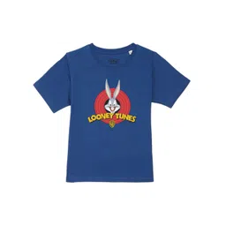 Looney Tunes by Wear Your Mind Boys Blue Cotton Printed T-shirt-picture-12