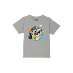 Looney Tunes by Wear Your Mind Boys Grey & Blue Looney Tunes Printed T-shirt-picture-26