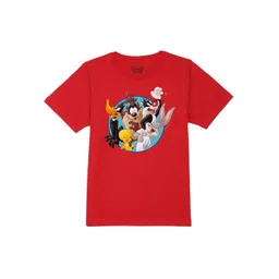 Looney Tunes by Wear Your Mind Boys Red Printed T-shirt-picture-17