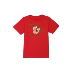 Looney Tunes by Wear Your Mind Boys Red Tazz Printed T-shirt-picture-15