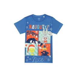 Looney Tunes by Wear Your Mind Printed Raw Edge Cotton T-shirt-picture-39