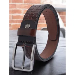 LOOPA Men Textured Leather Formal Belt-picture-13