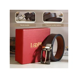 LOOPA Men Textured Leather Formal Belt-picture-15