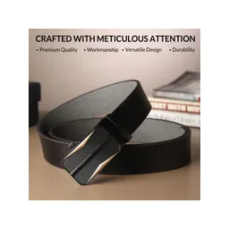 LOOPA Men Textured Leather Formal Belt image 3