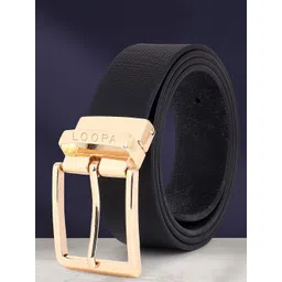 LOOPA Men Textured Leather Reversible Formal Belt-image-0
