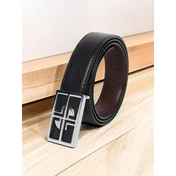 LOOPA Men Textured Reversible Formal Belt-picture-29