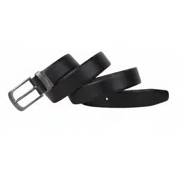 loopa Men Formal Black Artificial Leather Reversible Belt image 4