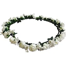 loops n knots Women's White n Pink Tiara/Crown/Headband For Girls & Women Hair Accessories For Birthday,Party & Wedding-picture-10