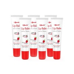 LOPERLE Set of 6 Strawberry Lip Balms with Goodness of Strawberry & SPF-15 - 10gm Each-picture-39