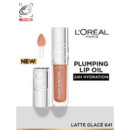 LOreal Paris Plump Ambition Hyaluron Hydration Plumping Lip Oil 30 ml - Latte Glace 641-picture-39