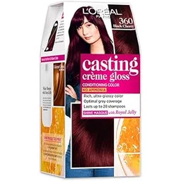 L'Oreal Paris Casting Creme Gloss Hair Color - 360 Black Cherry (87.5g+72ml)-picture-31