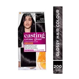 L'Oreal Paris Casting Creme Gloss Hair Color 200 Ebony Black - 87.5 gm + 72 ml-picture-11
