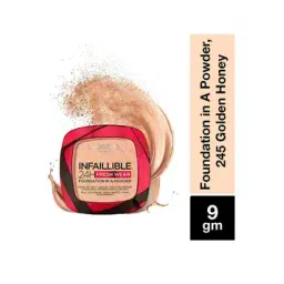 l'oreal paris Infallible 24H Fresh Wear Foundation In A Powder - 245 Golden Honey-picture-18