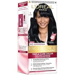 l’oréal paris L'Oreal Paris Excellence Hair Color Small Pack Shade.1, Natural Black, 25ml+25g-picture-19