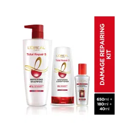 l'oreal paris L'Oréal Paris Total Repair 5 Shampoo , Conditioner & Serum Combo- Restores Damaged Hair-picture-37