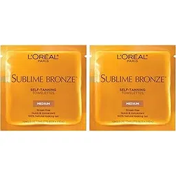 L'Oreal Paris Skin Care Sublime Bronze Self-Tanning Towelettes, 12 Count-picture-35