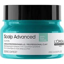 l'oréal professionnel paris L’Oréal Professionnel Scalp Advanced Anti-Oiliness 2-In-1 Deep Purifier Clay 250gms| For Very Oily Scalps | Purifies the Scalp Deeply with 3% AHA & 6% Clay | For Men & Women-picture-30