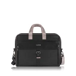 LOREM Men Black Textured Laptop Bag-picture-28