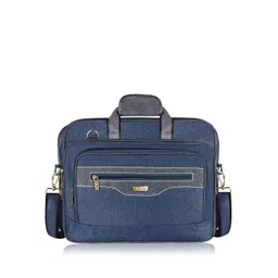 LOREM Men Blue & Grey Laptop Bag-picture-37