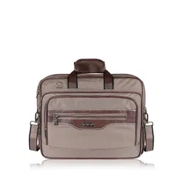 LOREM Men Grey & Brown Laptop Bag-picture-29