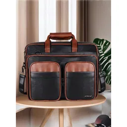 LOREM Men Textured Laptop Bag-picture-18