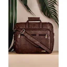 LOREM Men Textured Laptop Bag-picture-23