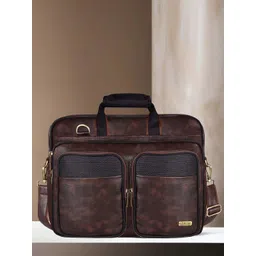 LOREM Men Textured Laptop Bag-picture-24