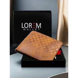 LOREM Men Textured Two Fold Wallet with SIM Card Holder-picture-11