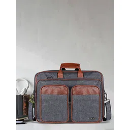 LOREM Unisex Textured Laptop Bag - Upto 16"-picture-21