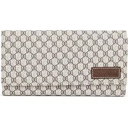 Women's White Bi-Fold Faux Leather Hand Clutch Wallet Purse (Star Austin Series)| CLT-06-image-4
