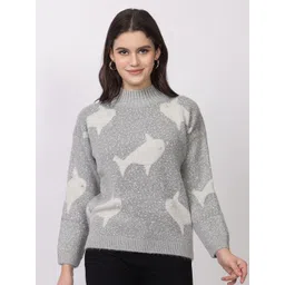 Lory Women Printed Woollen Pullover-picture-23