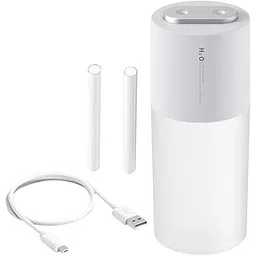 Losa Portable Mini air humidifier Double Spray 400ml USB Wired White-image-47