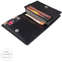 loscco Men Casual, Ethnic, Evening/Party, Formal Black Artificial Leather Card Holder - Regular Size-picture-24