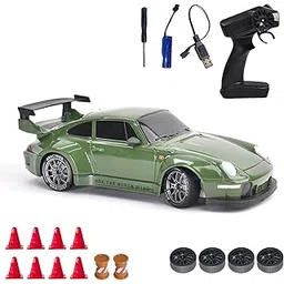 L.O.T TOYS Flare Remote Control Car | 20Kmph, 2.4Ghz | Rc Car, Rc Drifting Car, Remote, 4 Wheel Drive, Boost Mode, Long Range Remote, Hard Plastic Top with LED Head Light (Burnout Green)-picture-20
