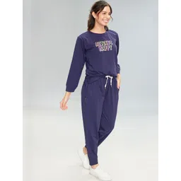 LOTIK Women Cotton Lycra Solid Nightsuit & Tracksuit Set-picture-31